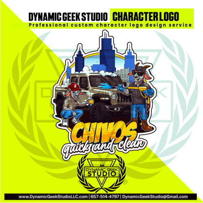 Dynamic Geek Studio Character logo