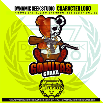 Dynamic Geek Studio Character logo