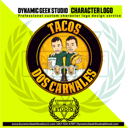 Dynamic Geek Studio Character logo