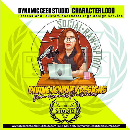 Dynamic Geek Studio Character logo