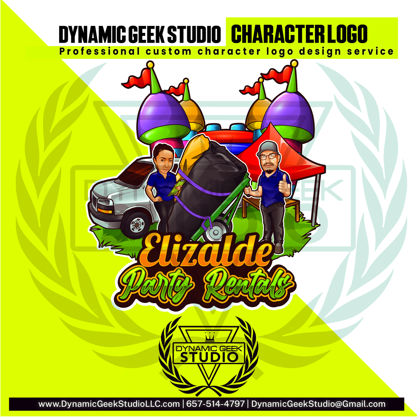 Dynamic Geek Studio Character logo