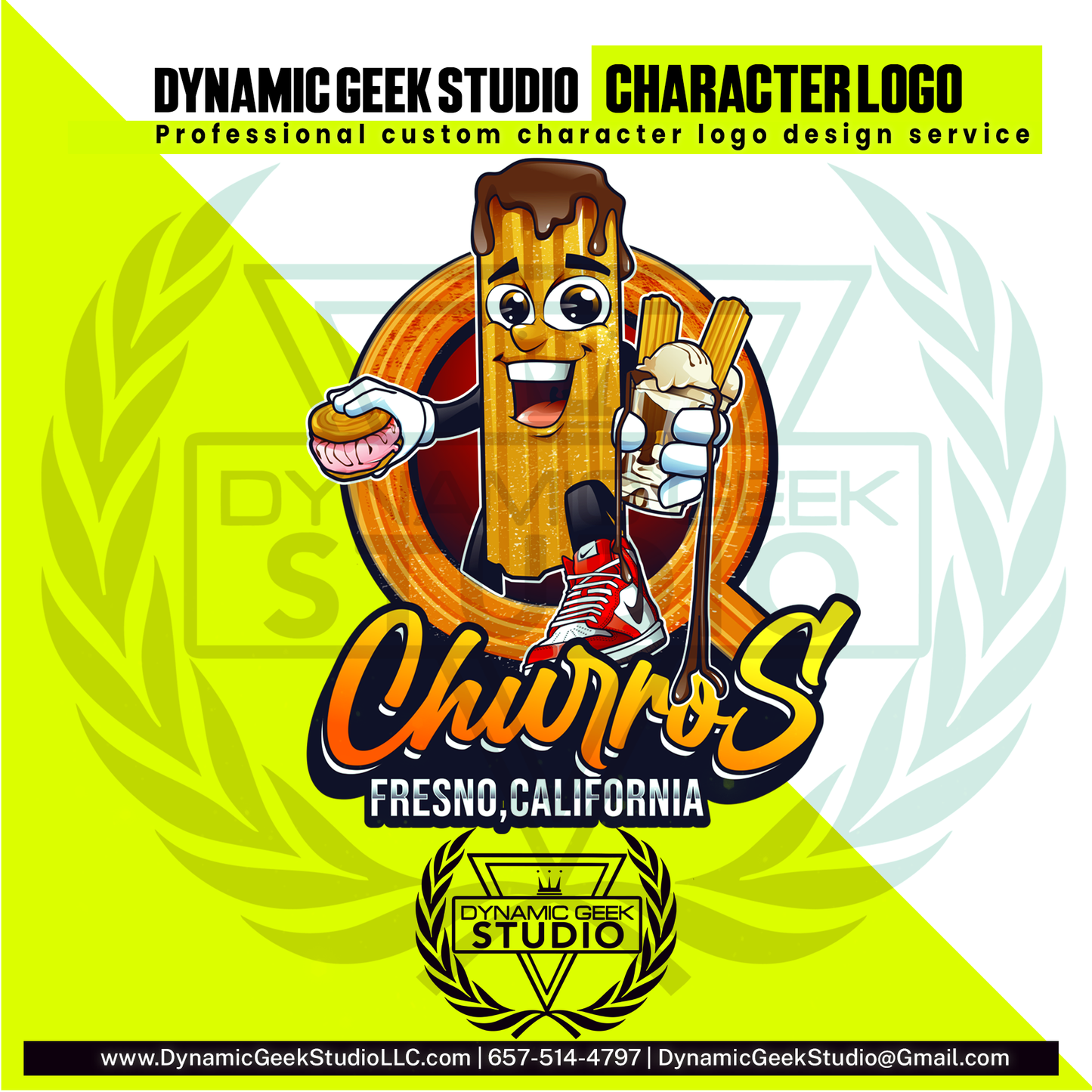 Dynamic Geek Studio Character logo