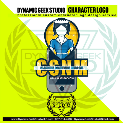 Dynamic Geek Studio Character logo