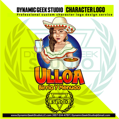 Dynamic Geek Studio Character logo