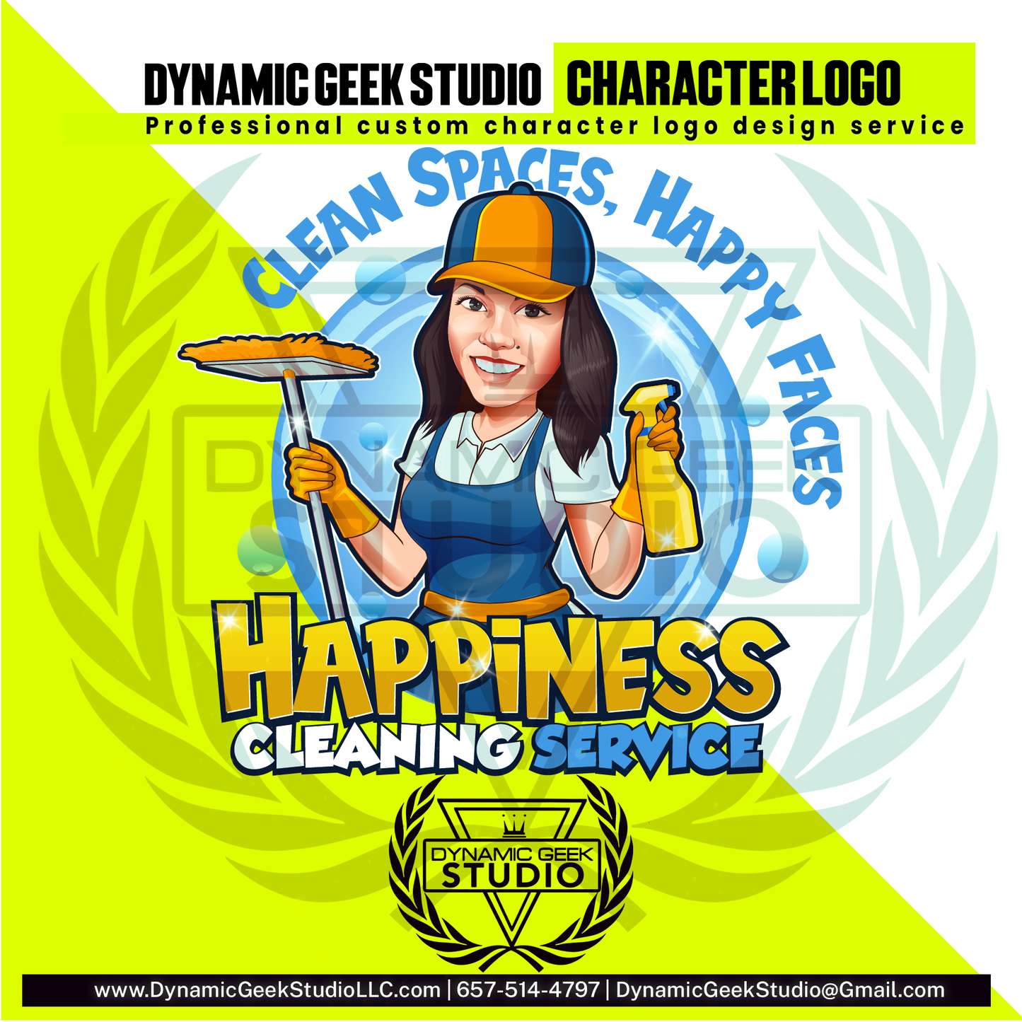 Dynamic Geek Studio Character logo