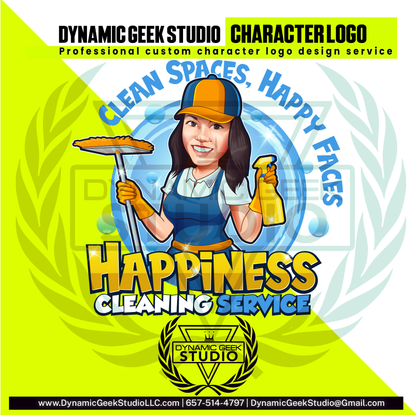 Dynamic Geek Studio Character logo
