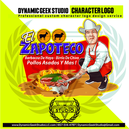 Dynamic Geek Studio Character logo